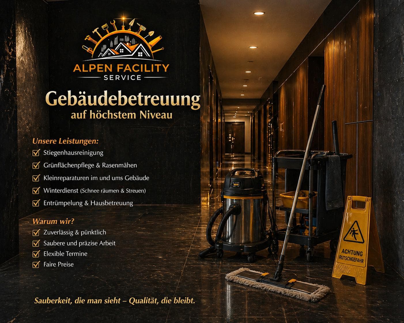 Hausbetreuung und Reinigung